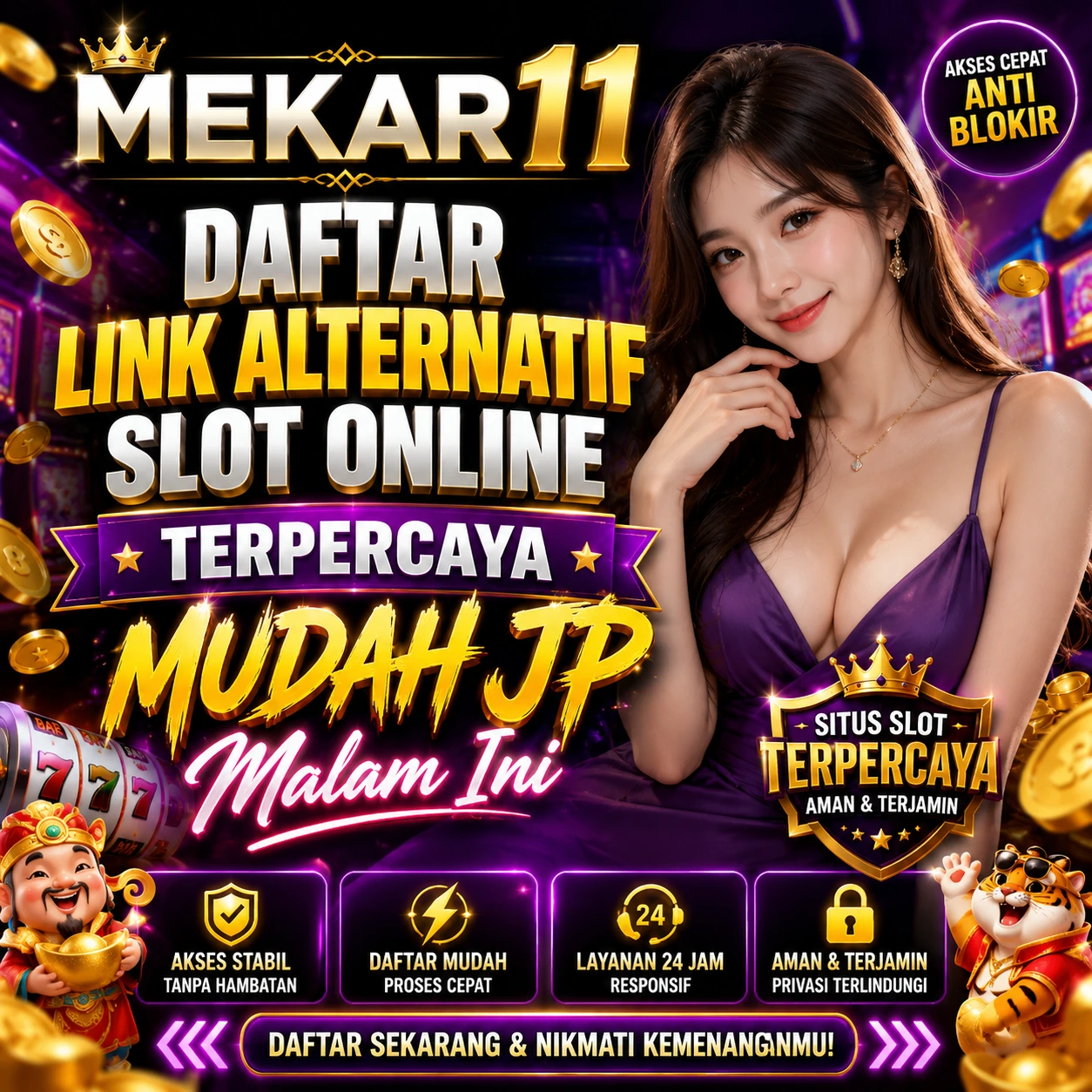 MEKAR11 * Daftar Link Alternatif Slot Online Terpercaya Mudah JP Malam Ini